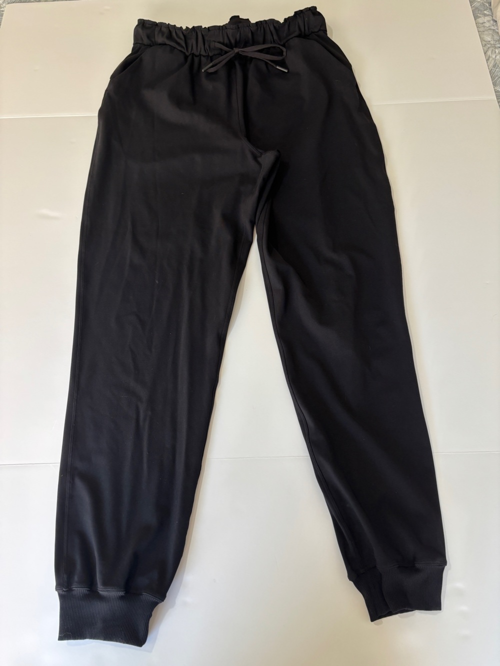 lululemon Stretch High-Rise Jogger Full Length Black Luxtreme Pockets - Size 8
